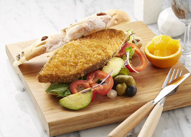裹粉大比目魚排<P>Breaded Greenland Halibut Steak