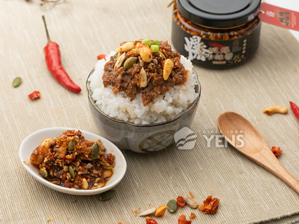 品元堂 蝦爆咔辣醬<P>Crunchy Spiced Nutty Shrimp Paste
