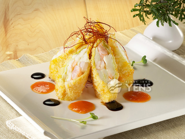 No.1 黃金海鮮捲<P>Breaded Cabbage Surimi Roll