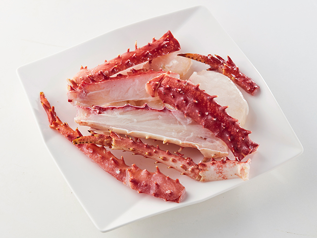 Raw King Crab Leg Portions
