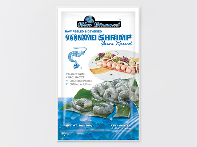 Frozen Blue Diamond Shrimp, Peeled & Deveined