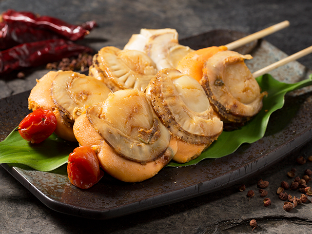 Boiled Scallop Meat with Roe