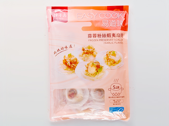 蒜蓉粉絲貝<P>Frozen Seasoned Scallop