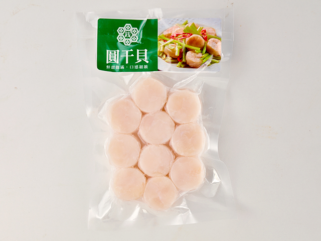 圓干貝<P>Frozen Scallop Meat