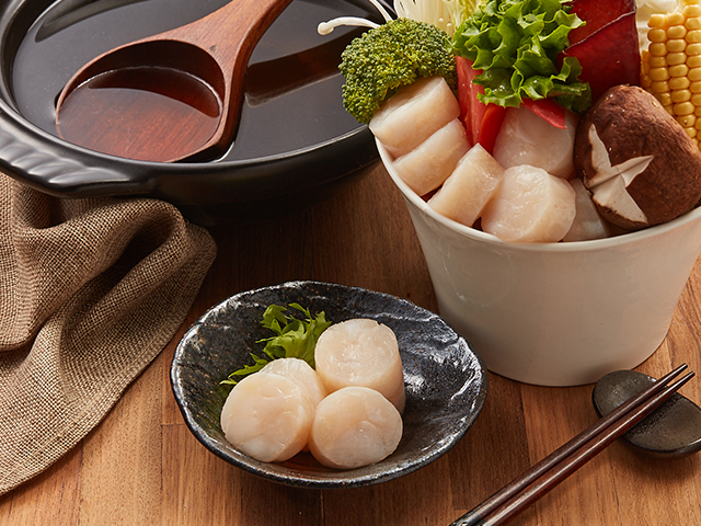 圓干貝<P>Frozen Scallop Meat