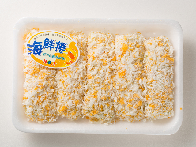 No.1 黃金海鮮捲<P>Breaded Cabbage Surimi Roll