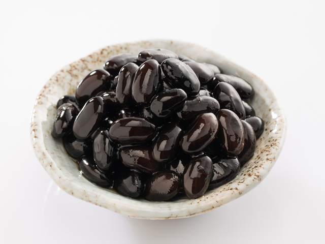 佃煮黑豆<P>Sweet Marinated Black Beans (Kuromame)