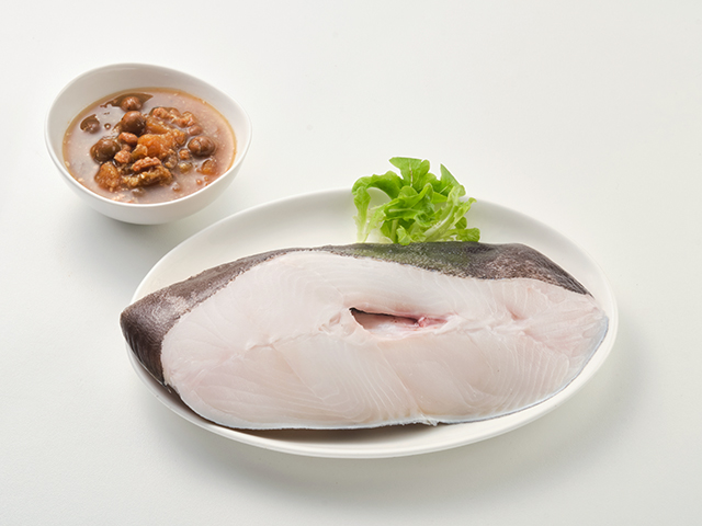 Greenland Halibut Steak with Fermented Cordia Pineapple Sauce