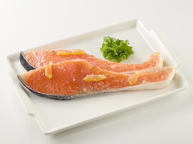 柚子鹽麴鮭魚<P>Yuzu salt koji salmon