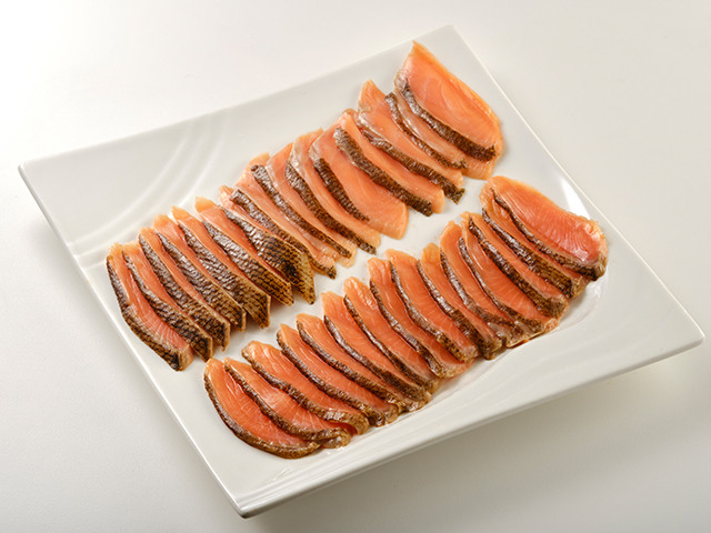 Torched Salmon Trout Sushi Slice