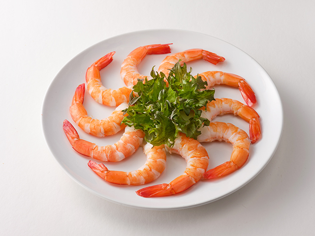 Vannamei Cooked Peeled Shrimp, Tail On