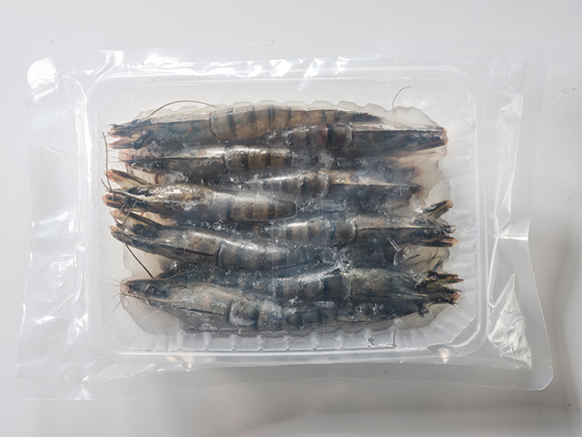 活凍黑虎蝦(草蝦)<P>Live Frozen Black Tiger Shrimp