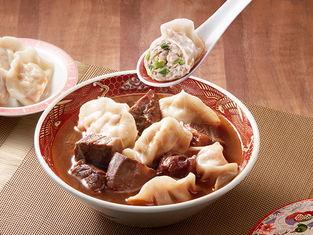 Dumplings with Beef Shank and Beef Soup