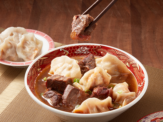 Dumplings with Beef Shank and Beef Soup