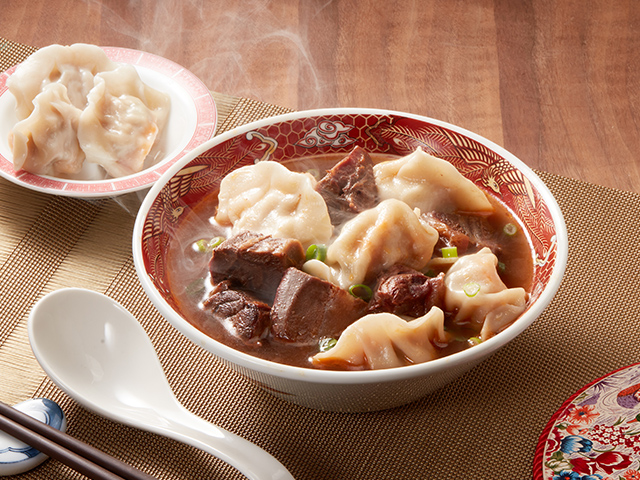 Dumplings with Beef Shank and Beef Soup