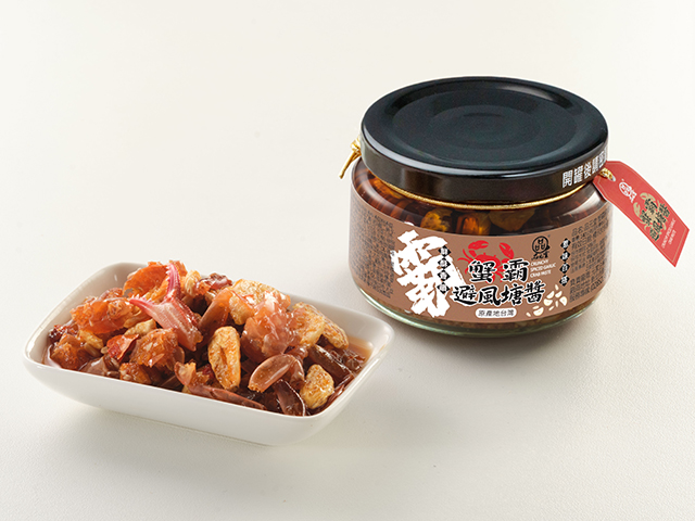品元堂 蟹霸避風塘醬<p>Crunchy Spiced Garlic Crab Paste
