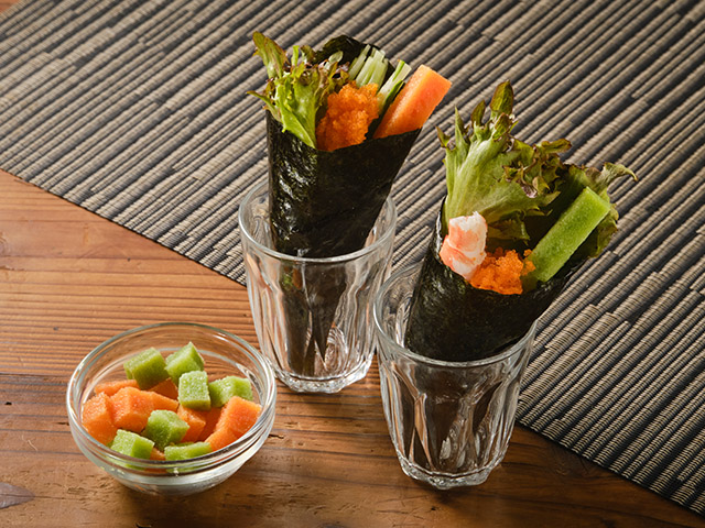 波波魚子條(柚子及芥末)<p>Premium Fish Roe Sticks (Yuzu & Wasabi Marinated)