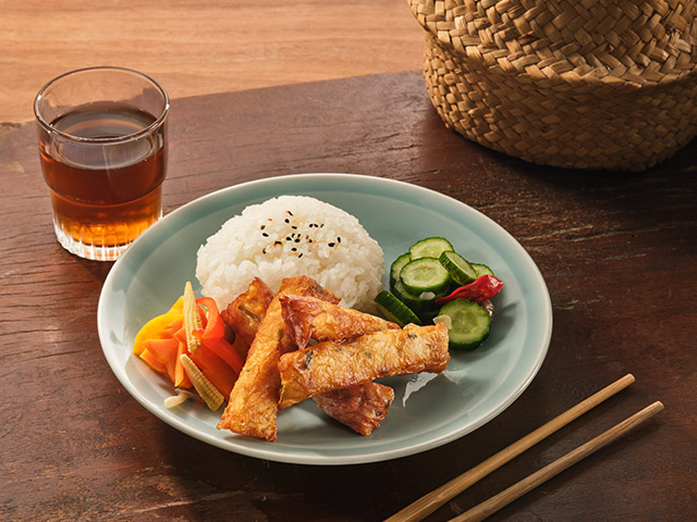 Tofu Skin Shrimp Roll