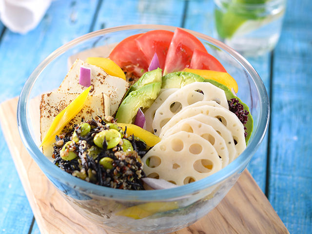 Salade d’edamame d’Hijiki et de quinoa