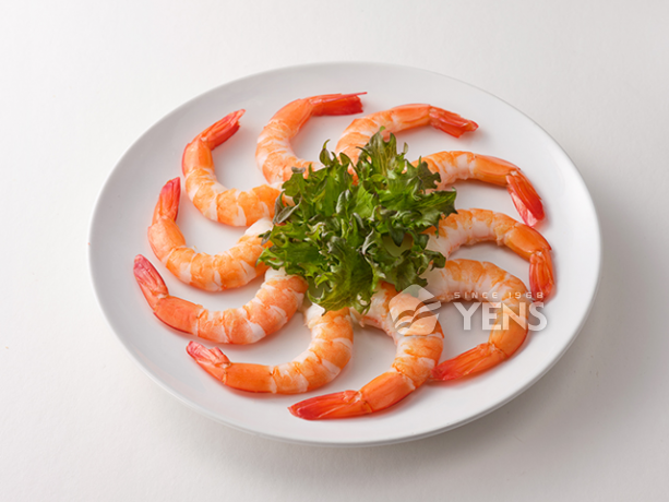 熟鳳尾蝦<P>Vannamei Cooked Peeled Shrimp, Tail On