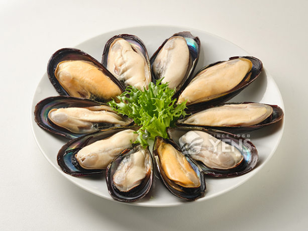 中國 熟半殼淡菜<p>Cooked Frozen Half-Shell Mussel