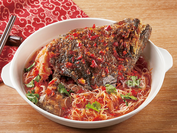 品元堂 剁椒魚頭炊粉<P>Chopped Chili Halibut Head  with Rice Noodle